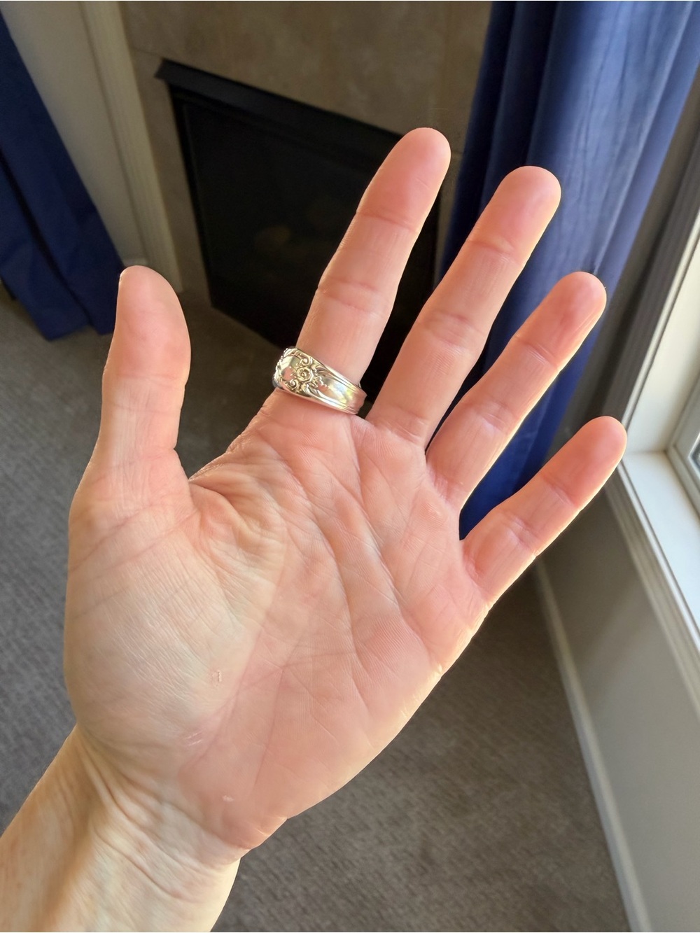 Silver Plated Spoon Ring - Picture 7 of 13
